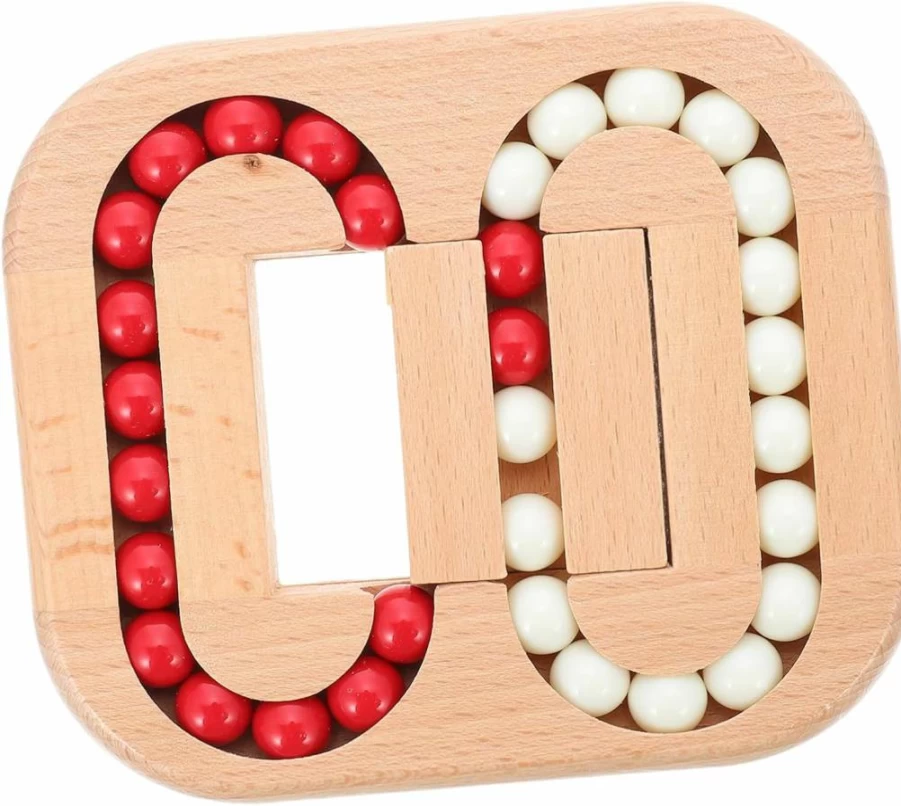 Toyvian Wooden Spinning Cube Puzzle - Stress Relief Fidget Toy for Kids & Adults, Fun Brain Teaser & Anxiety Relief Rotating Cube, Educational Montessori Toy