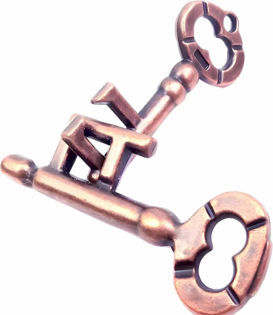 MAGIKON Metal Brain Teaser Puzzle - Classic Logic Game for Adults & Kids, Skill Development Toy, IQ Challenge Keys