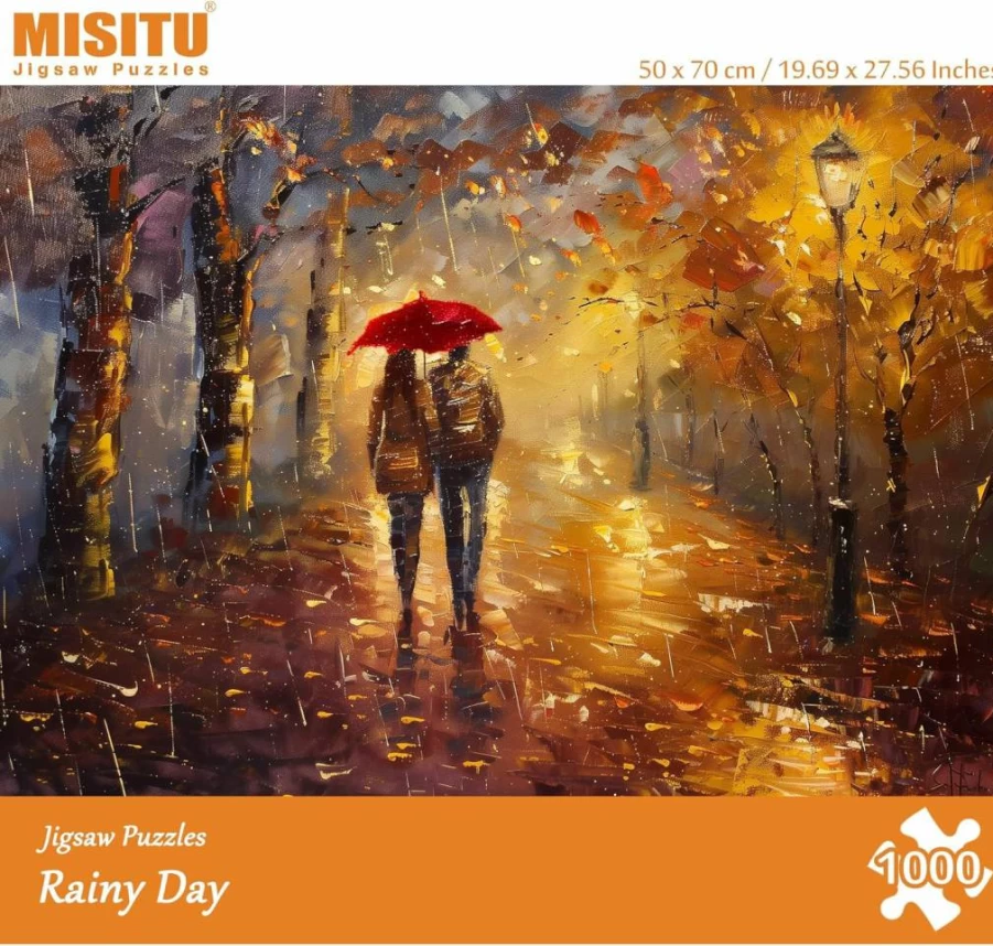 MISITU 1000-Piece Jigsaw Puzzle for Adults - Challenging Christmas & Birthday Gift, 19.69 x 27.56 Inch Family Game Toy for Rainy Days