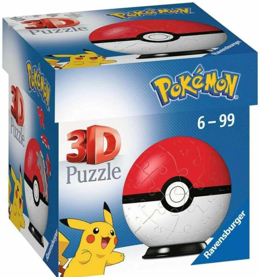 Ravensburger Pokemon 3D Jigsaw Puzzle Ball - 72 Piece Kids Puzzle for Ages 6+ | No Glue Needed | Gift for Boys & Girls