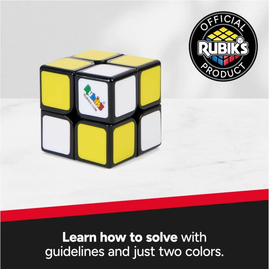 Rubik's Cube 3x3x1 Edge Puzzle – Single Layer Brain Teaser for Adults & Kids Ages 8+, Educational Travel Fidget Toy by Rubik's Brand