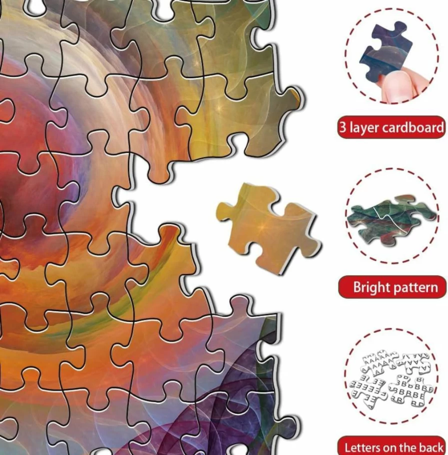 XWFXZRO 1000-Piece Zodiac Horoscope Jigsaw Puzzle for Adults & Teens - 26.7x26.7" Challenging Family Game Night Activity, Perfect Gift for Friends & Couples