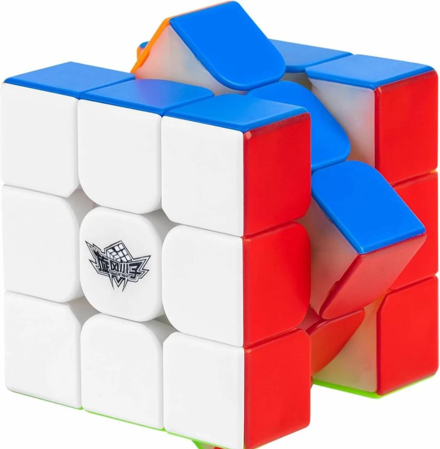 D-FantiX 3x3 Speed Cube Stickerless Magic Cube - 56mm Smooth Fast Turning Puzzle Toy for Kids & Adults