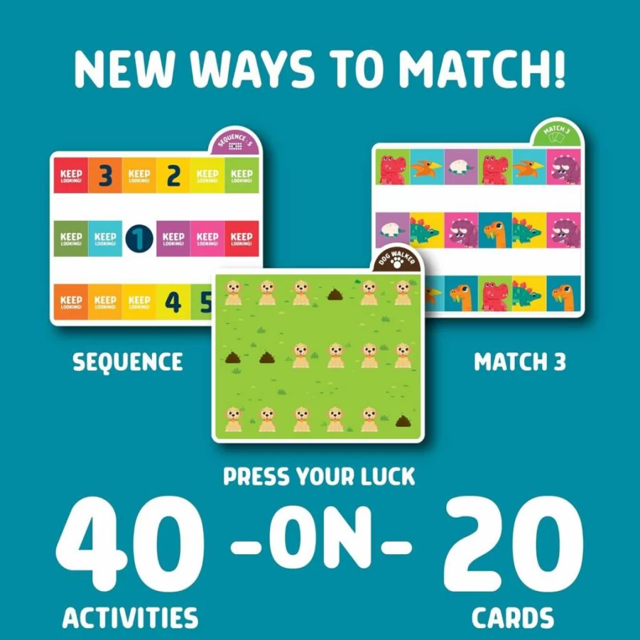 Chuckle & Roar Travel Matching Puzzle Game Set for Kids - Portable Family Fun Activity