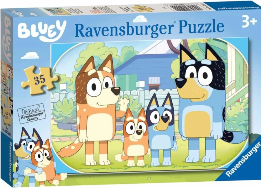 Ravensburger Bluey 35-Piece Kids Jigsaw Puzzle - Educational Toy for Toddlers Ages 3+ (26.4x18.1cm)