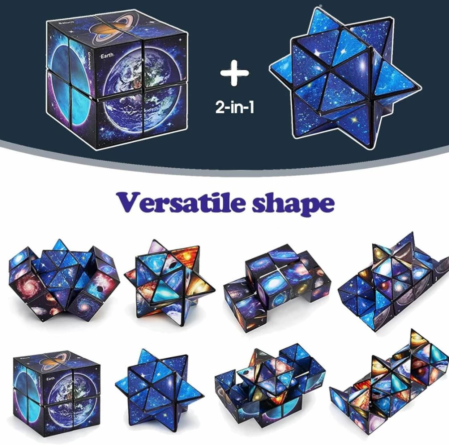Luaxkpi Infinity Cube Fidget Toy for Kids Ages 8-12 - Stress Relief Sensory Puzzle Game for Boys & Girls, Cool Birthday Gift Ideas for 9 10 11 Year Olds
