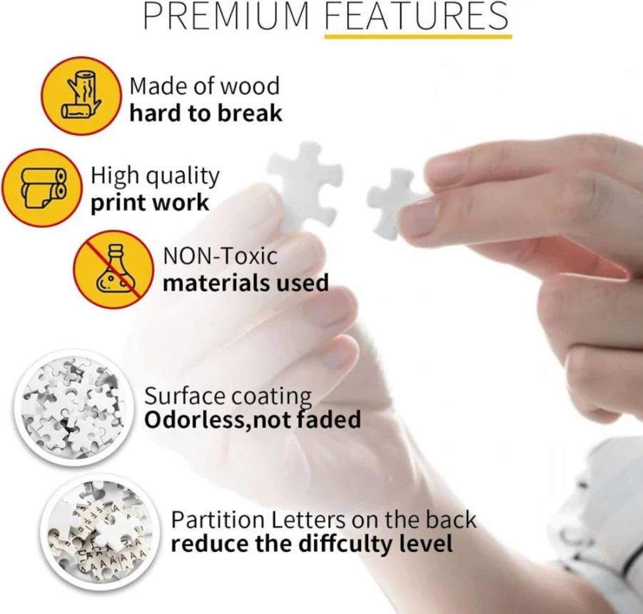 500-Piece White Daisy Flower Jigsaw Puzzle for Adults & Kids - Liumengjiao123 DIY Floor Puzzle, Creative Gift & Home Decor, Nature Plant Theme Educational Toy