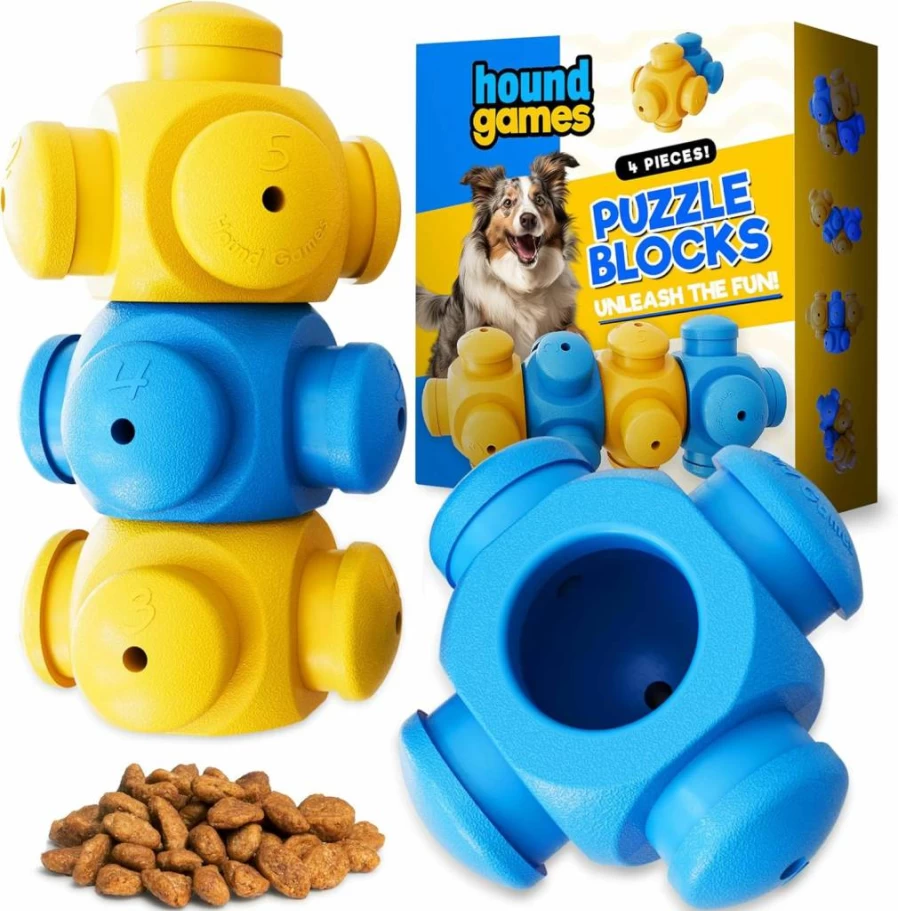 HOUNDGAMES Dog Puzzle Toys for Smart Dogs – Interactive Mental Stimulation Games, Hard Level Boredom Busters for Puppies & Adult Dogs, Durable Busy Toys to Keep Them Engaged