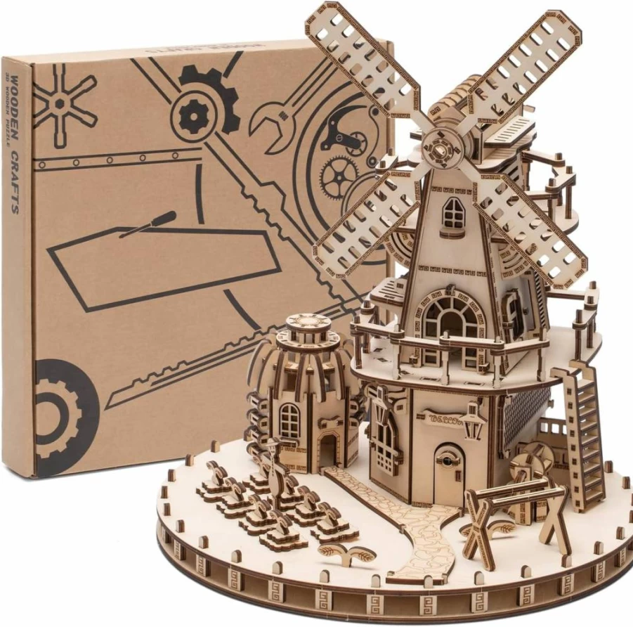 Herseme 3D Wooden Puzzle for Adults - Williams Manor Model Building Kit, DIY Wood Craft Kit for Teens & Adults, STEM Toy for Birthday, Children's Day, Vacation Gifts