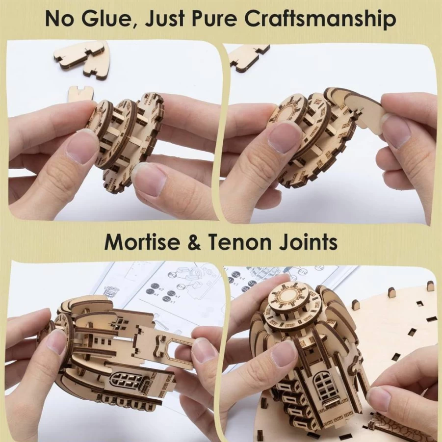Herseme 3D Wooden Puzzle for Adults - Williams Manor Model Building Kit, DIY Wood Craft Kit for Teens & Adults, STEM Toy for Birthday, Children's Day, Vacation Gifts