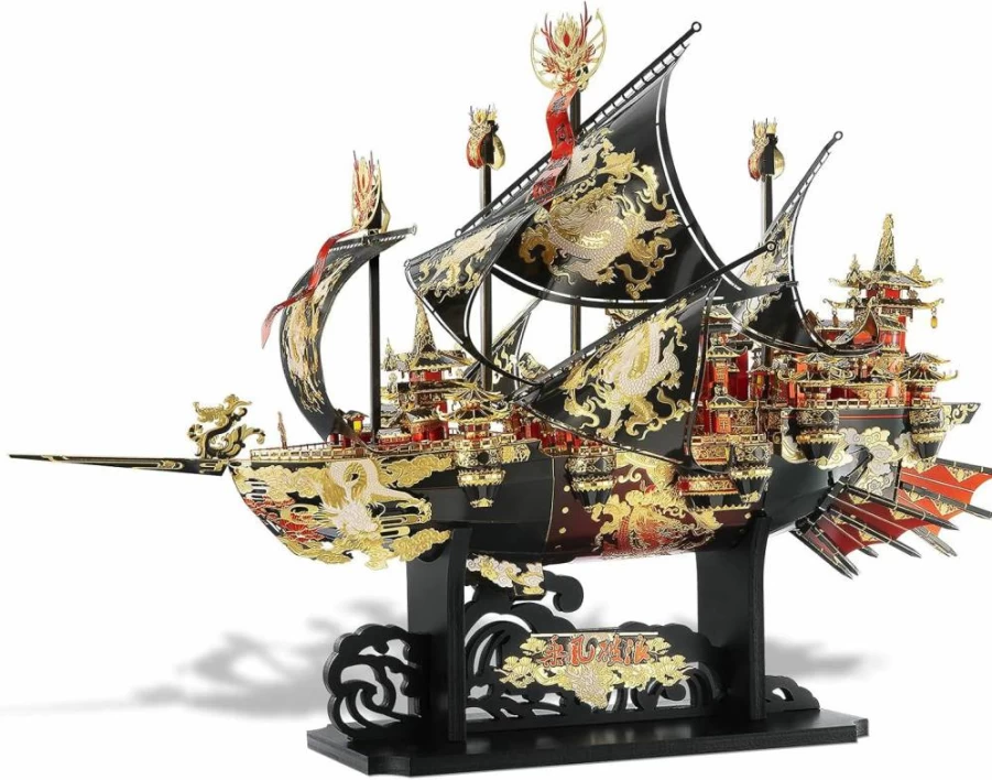 Piececool 3D Metal Puzzle - Wind Breaker Ship Model Kit for Adults, 709 DIY Building Kit, Creative Craft Gift for Men, Women, Teens & Family