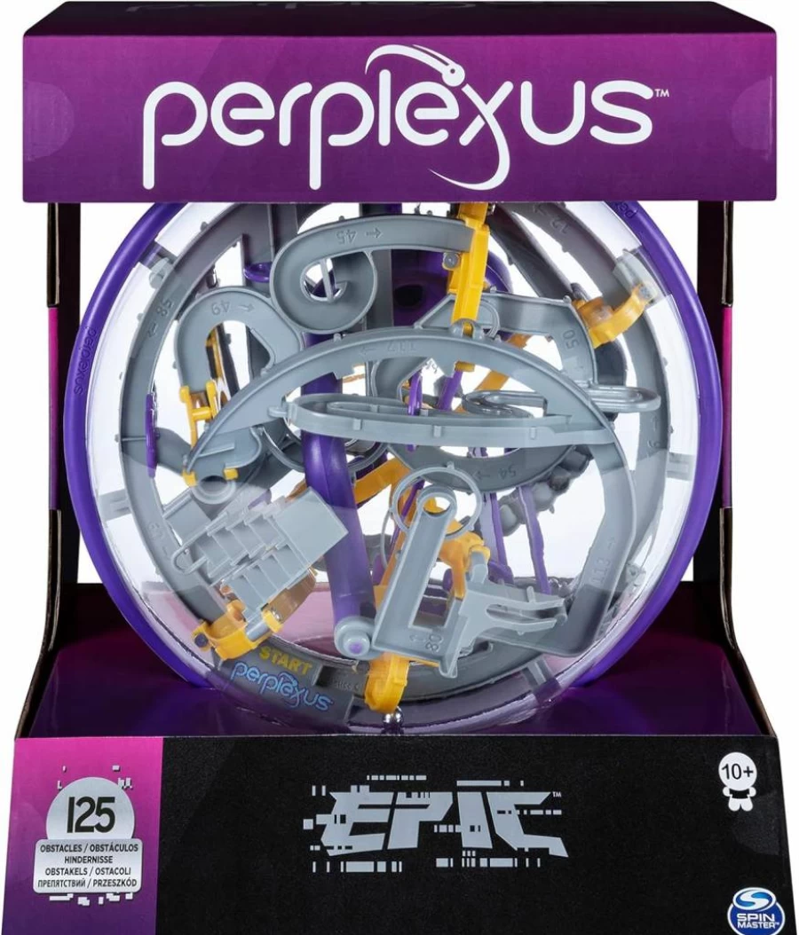 Spin Master Perplexus Portal 3D Puzzle Ball - 150 Obstacles Gravity Maze Game, Brain Teaser Fidget Toy for Kids & Teens Ages 8+
