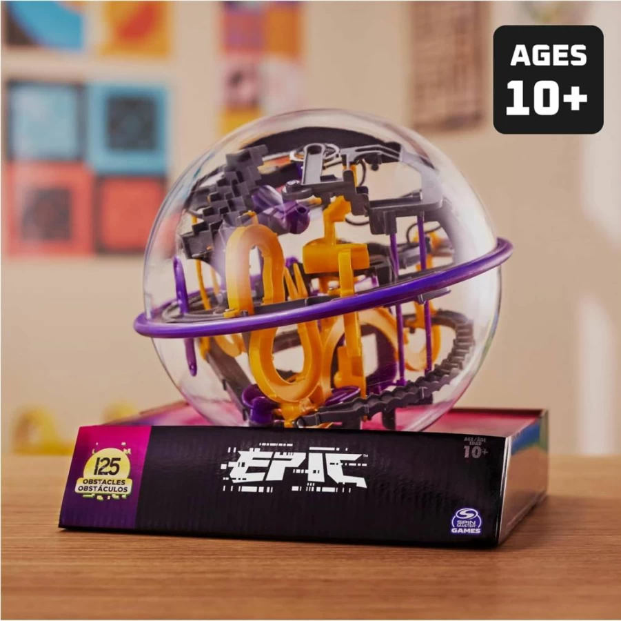 Spin Master Perplexus Portal 3D Puzzle Ball - 150 Obstacles Gravity Maze Game, Brain Teaser Fidget Toy for Kids & Teens Ages 8+