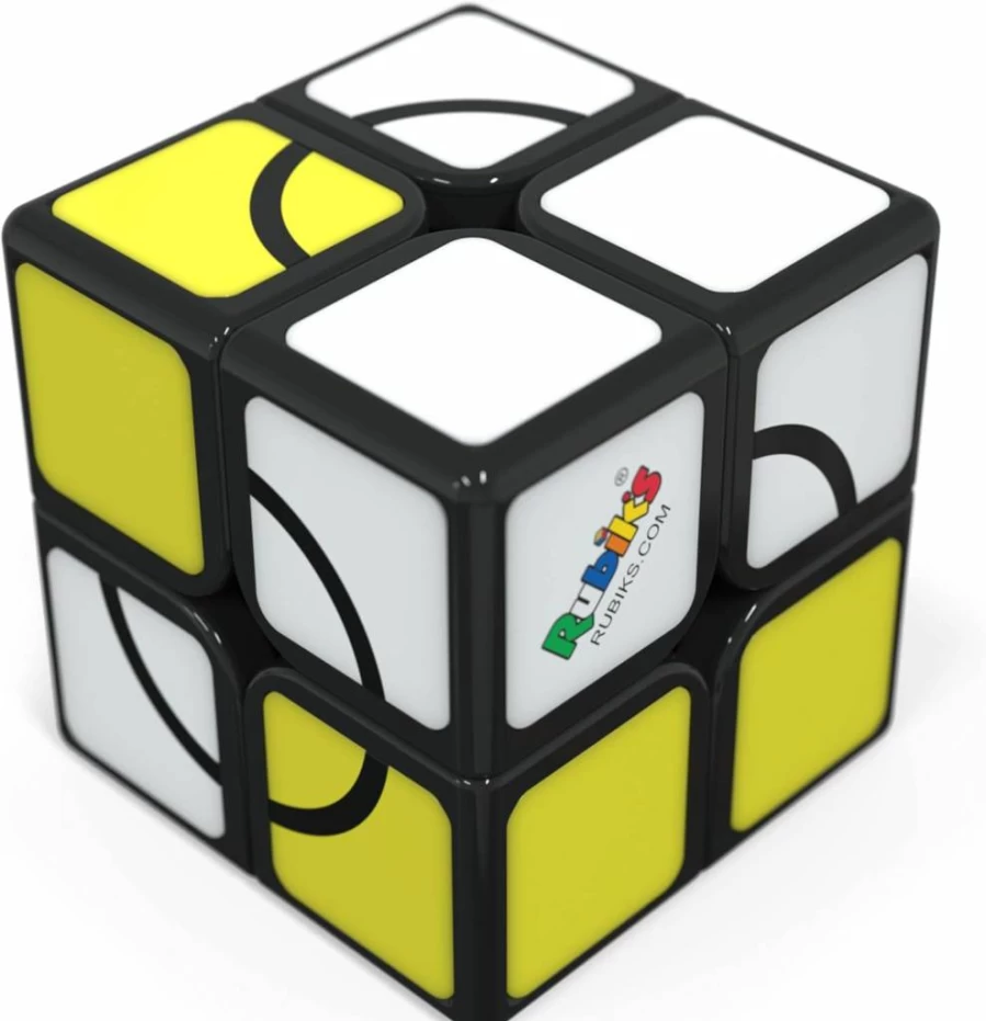Rubik's 2x2 Cube Official Mini Puzzle – Color-Matching Brain Teaser & Sensory Fidget Toy for Kids Ages 8+