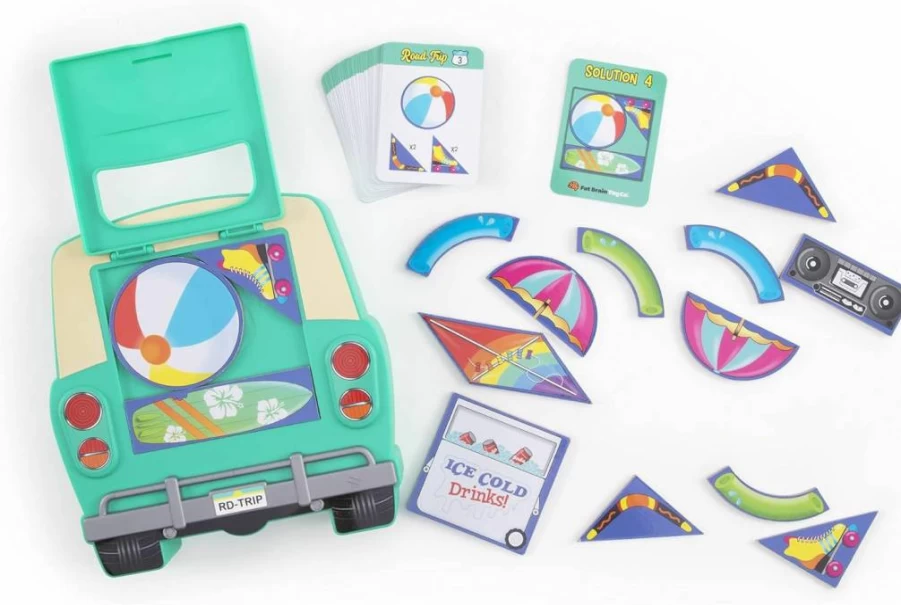 Fat Brain Toys Travel Packing Puzzle - Brainteaser Road Trip Game for Kids Ages 8 and Up