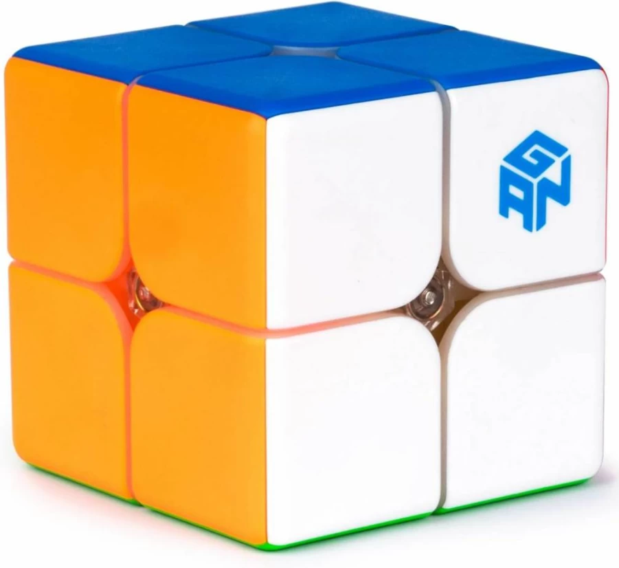 GAN 249 V2 2x2 Speed Cube – 49mm Stickerless Mini Puzzle Cube – GAN Mini 2x2x2 Magic Cube for Speedcubing
