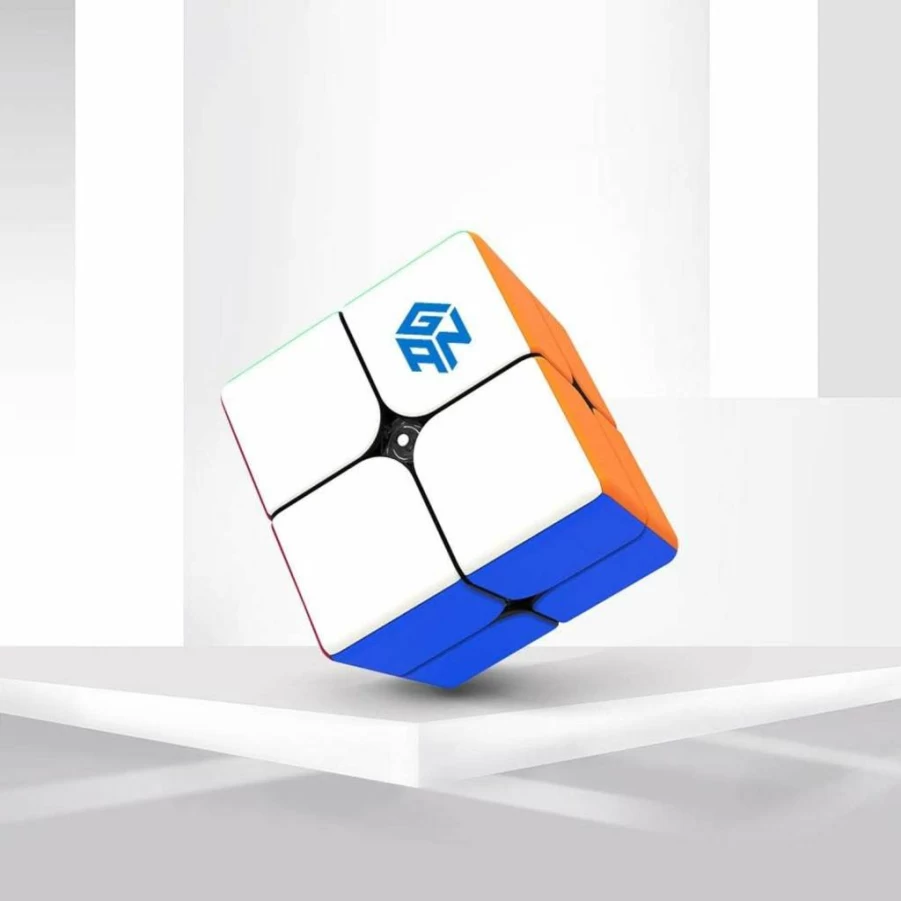 GAN 249 V2 2x2 Speed Cube – 49mm Stickerless Mini Puzzle Cube – GAN Mini 2x2x2 Magic Cube for Speedcubing