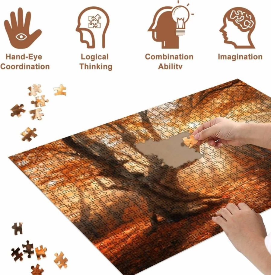 VETEB 500-Piece Wooden Jigsaw Puzzle for Adults - Educational Family Game & Home Decor Art