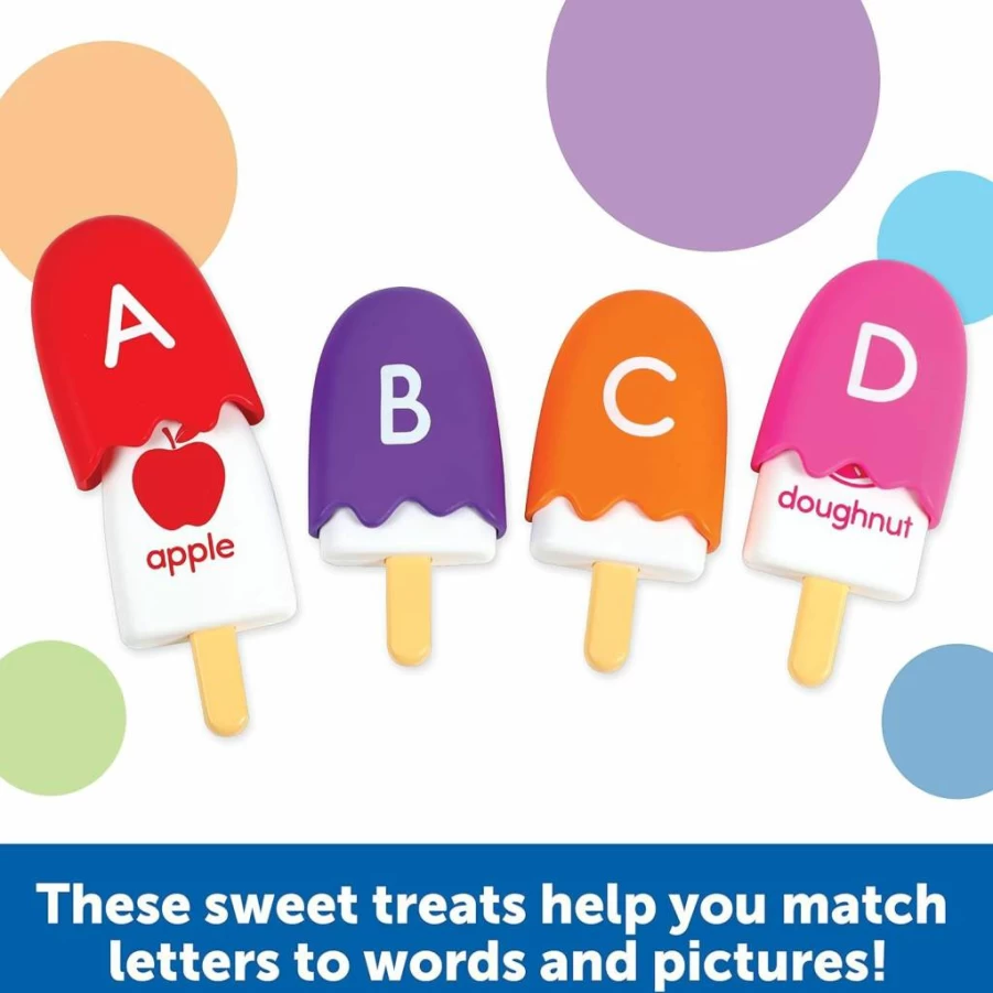 Learning Resources Mini ABC Pops - Alphabet Learning Toys for Toddlers, Phonics Games, Fine Motor Skills, Preschool Activities, Sensory Bin Letters & Educational Kids Gifts