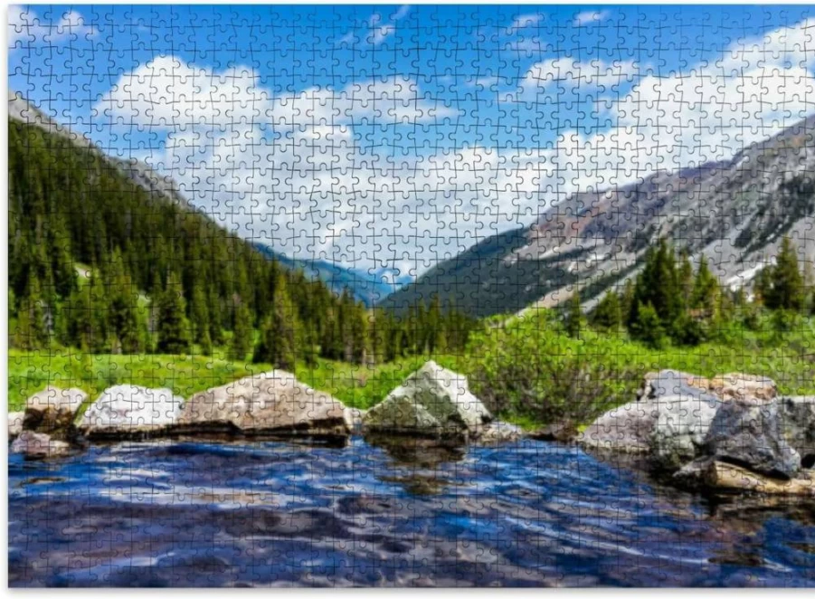 VETEB 500-Piece Wooden Jigsaw Puzzle for Adults - Nature-Themed Educational Family Game & Home Decor Art
