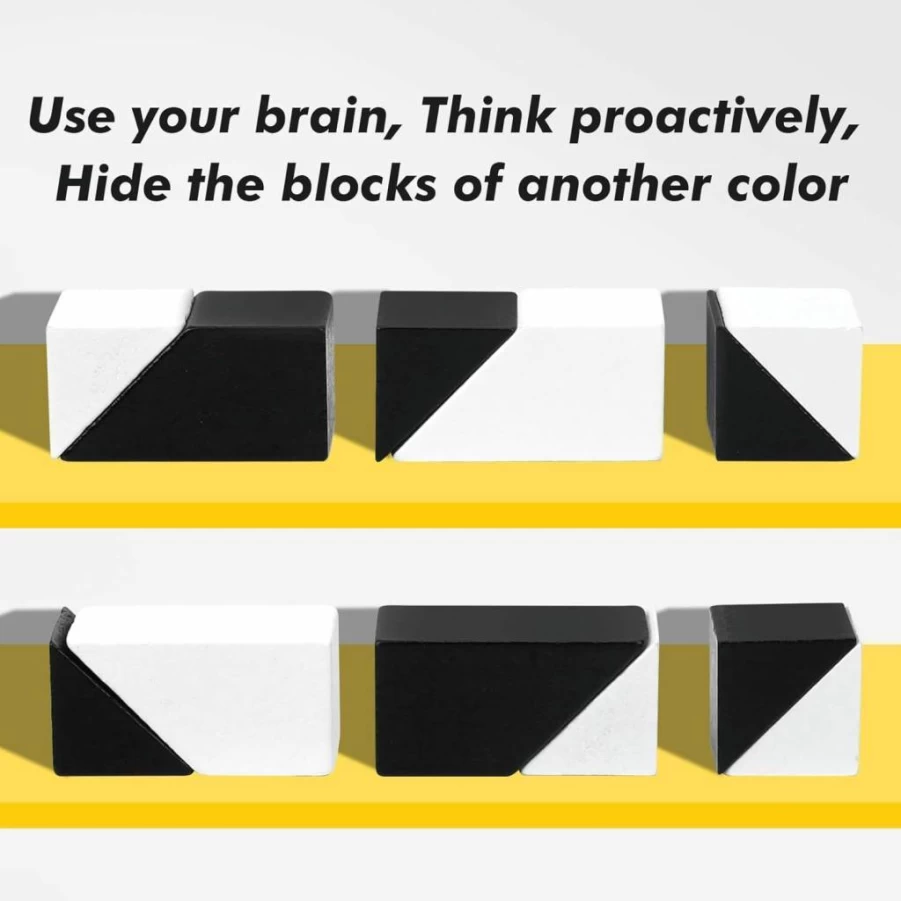 AISHUN Wooden Brain Teaser Puzzle - 80 Challenges Logic Game for Kids, Teens & Adults, IQ Test Mind Toy, Perfect Birthday Gift & Stocking Stuffer for Boys & Girls
