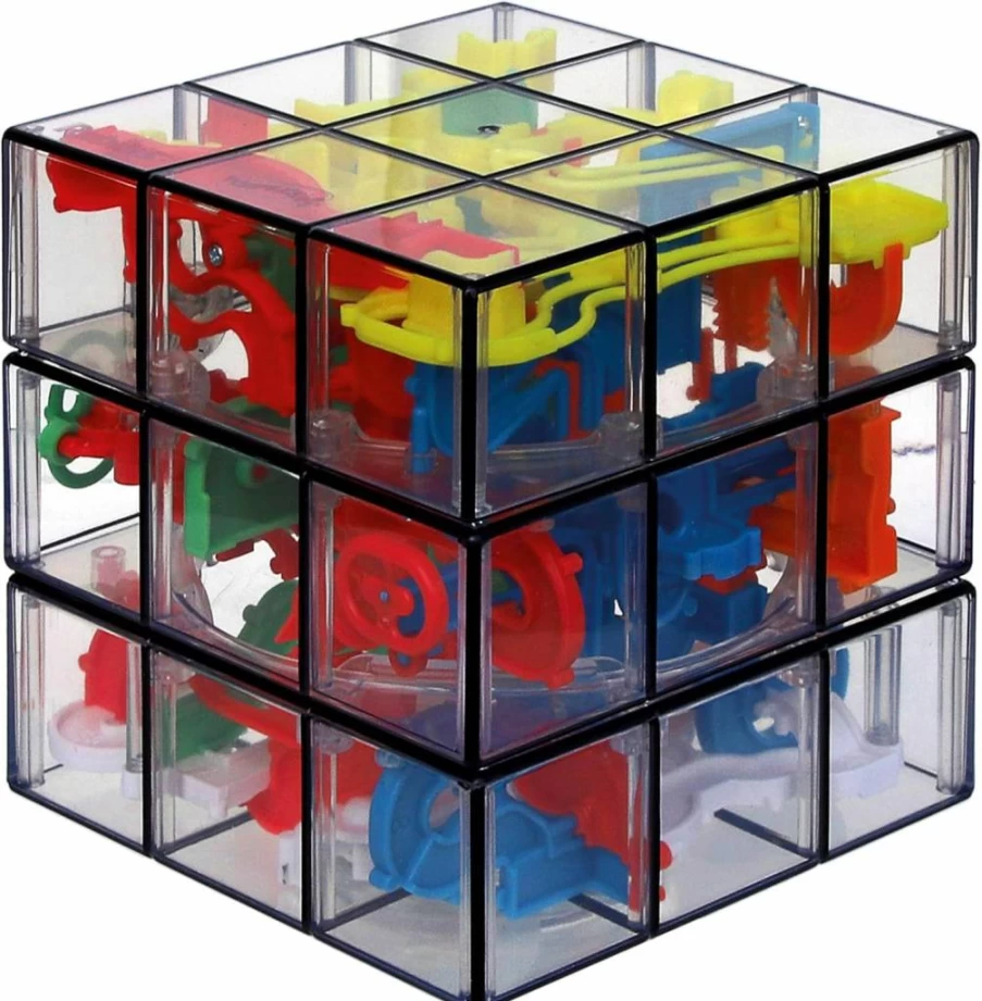Spin Master Games Rubik's Perplexus Fusion 3x3 3D Maze Puzzle Ball – Brain Teaser Toy for Adults & Kids Ages 8+, Stress Relief & Sensory Fidget Toy, Cool STEM Challenge Game