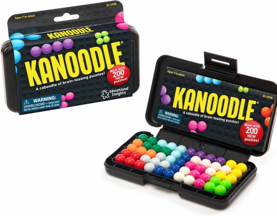 Educational Insights Kanoodle 3D Puzzle Game - 200 Brain Teaser Challenges for Kids Ages 7+, Fun Learning Gift for Easter & Holidays