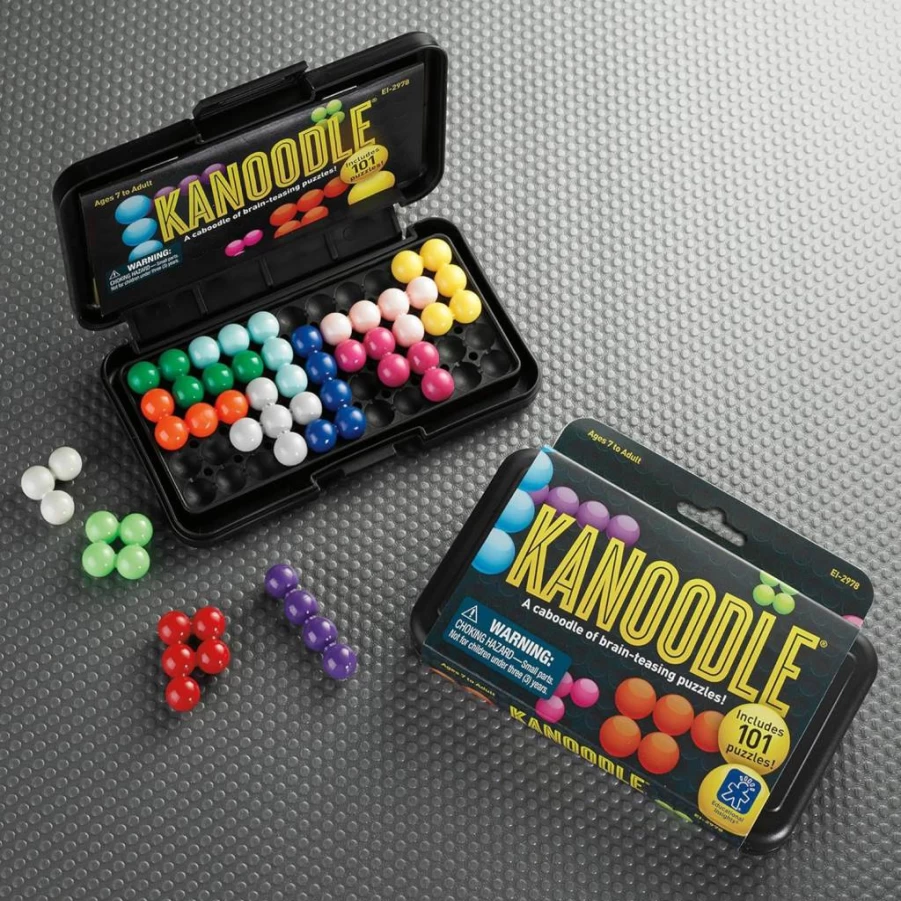 Educational Insights Kanoodle 3D Puzzle Game - 200 Brain Teaser Challenges for Kids Ages 7+, Fun Learning Gift for Easter & Holidays