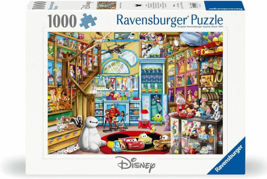 Ravensburger Disney-Pixar Toy Store 1000 Piece Jigsaw Puzzle for Adults & Kids - Softclick Technology, Eco-Friendly FSC Certified Puzzle