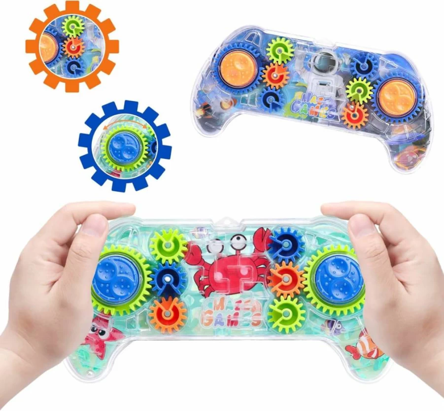 SEVENKA 2 Pack 3D Maze Puzzle Ball Game for Kids Ages 5-10, Brain Teaser Toys for Adults & Children, Educational Logic Toys (Blue + Orange)