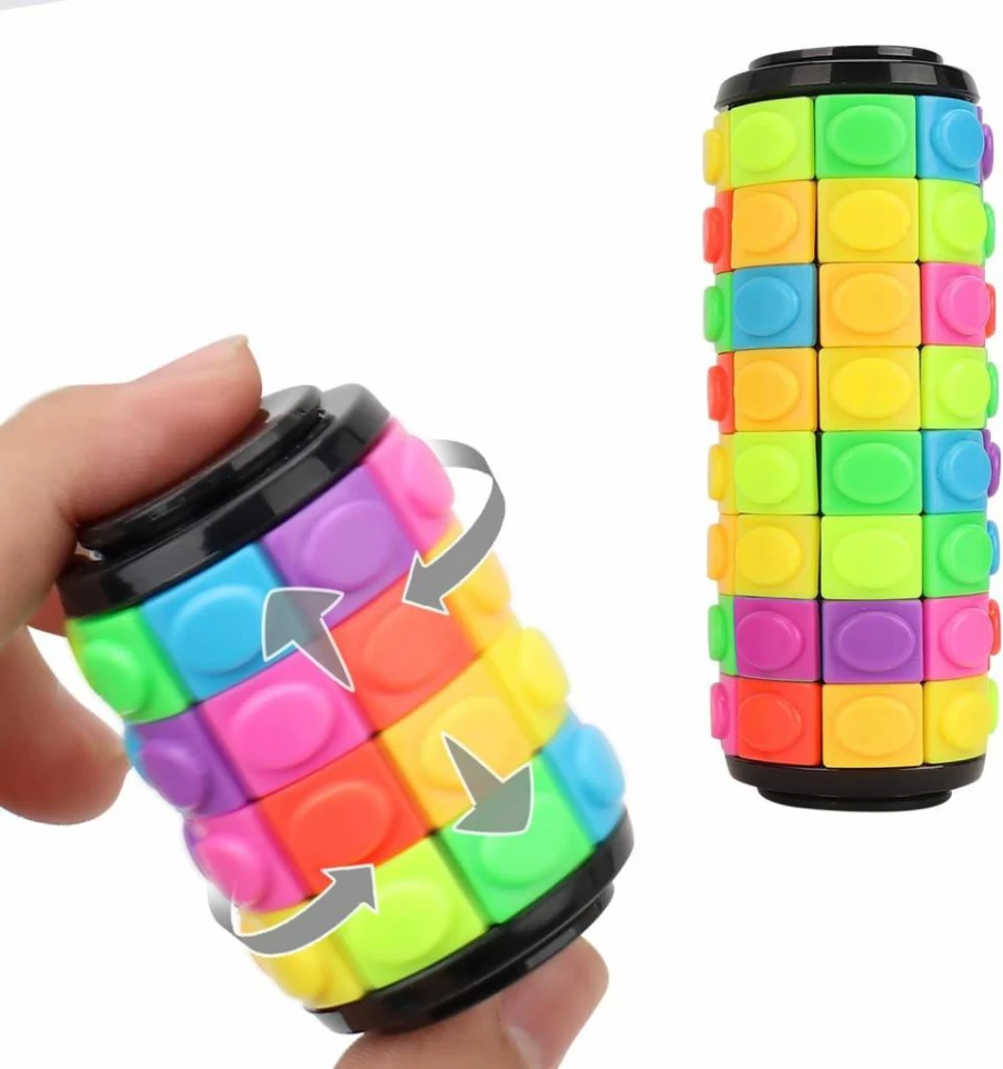 BananMelonBM 8-Color 7-Layer Rotating Slide Puzzle – Sensory Fidget Toy for Kids & Adults, Stress Relief & Educational Brain Teaser Game