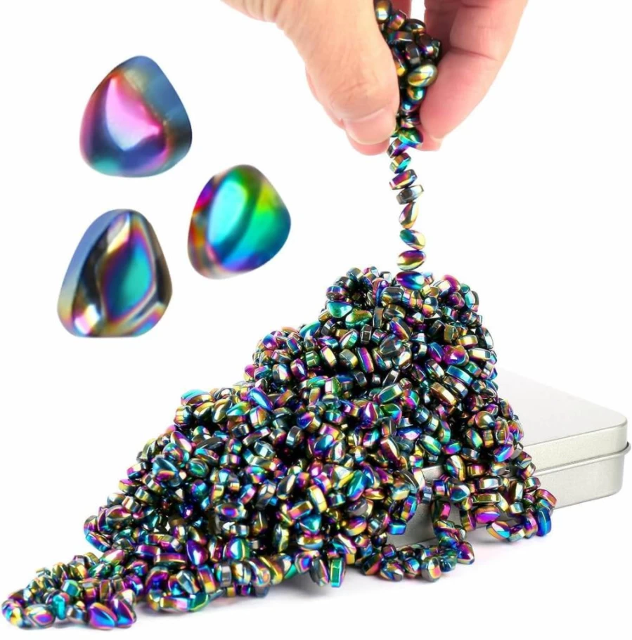 Matassari 550Pcs Magnetic Balls - Ferrite Fidget Toys for Adults, Stress Relief Sensory Desk Toys for Office, Anxiety Relief Magnetic Putty, 550 Piece Set