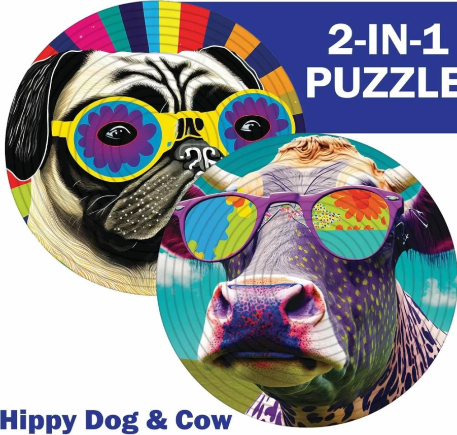 TCG Toys Spin Flip Puzzle: 3D Brain Teaser Game for Adults & Kids, Fun Fidget Toy for Stress Relief, Portable Abstract Puzzle Challenge