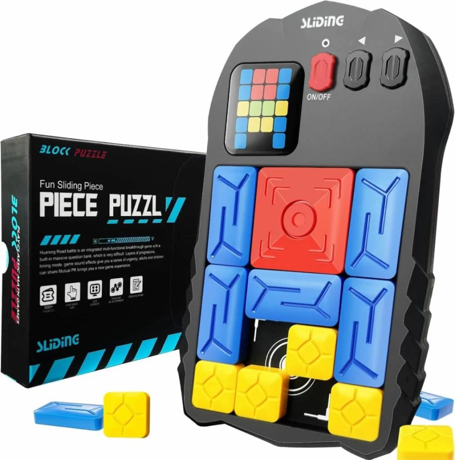 BEBESIRI Super Slide Puzzle Game - Electronic Brain Teaser Toy with 500+ Levels, Fun Unblock Sliding Puzzle for Kids & Adults