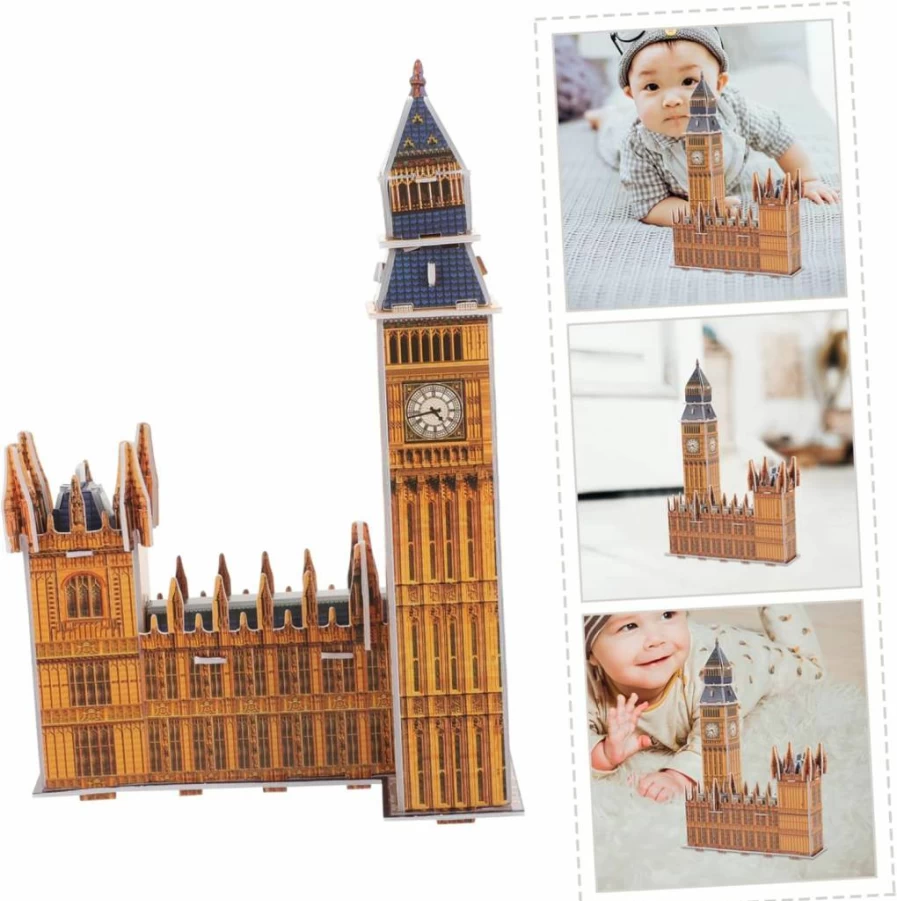 Kisangel London Architecture Model Building Kit - Creative 3D Puzzle Toy for Kids, Teens & Adults - Educational STEM Gift for City Enthusiasts