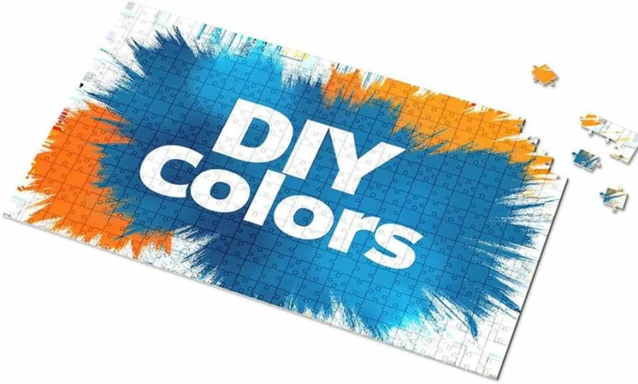 PLOWS 1000-Piece DIY Color Puzzle for Kids Ages 6-8 & Adults - Creative Palette Activity Book & Picture Toy for Boys Girls