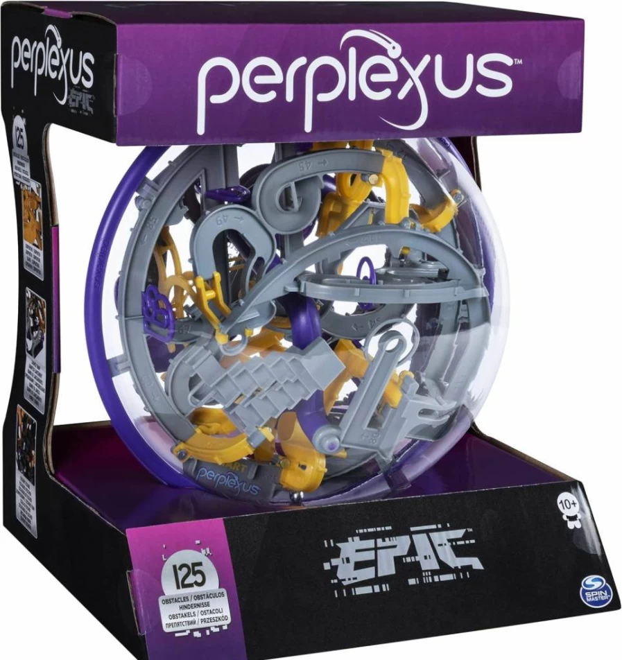 PERPLEXUS Epic 3D Maze Game with 125 Challenging Obstacles – Interactive Puzzle by Spin Master