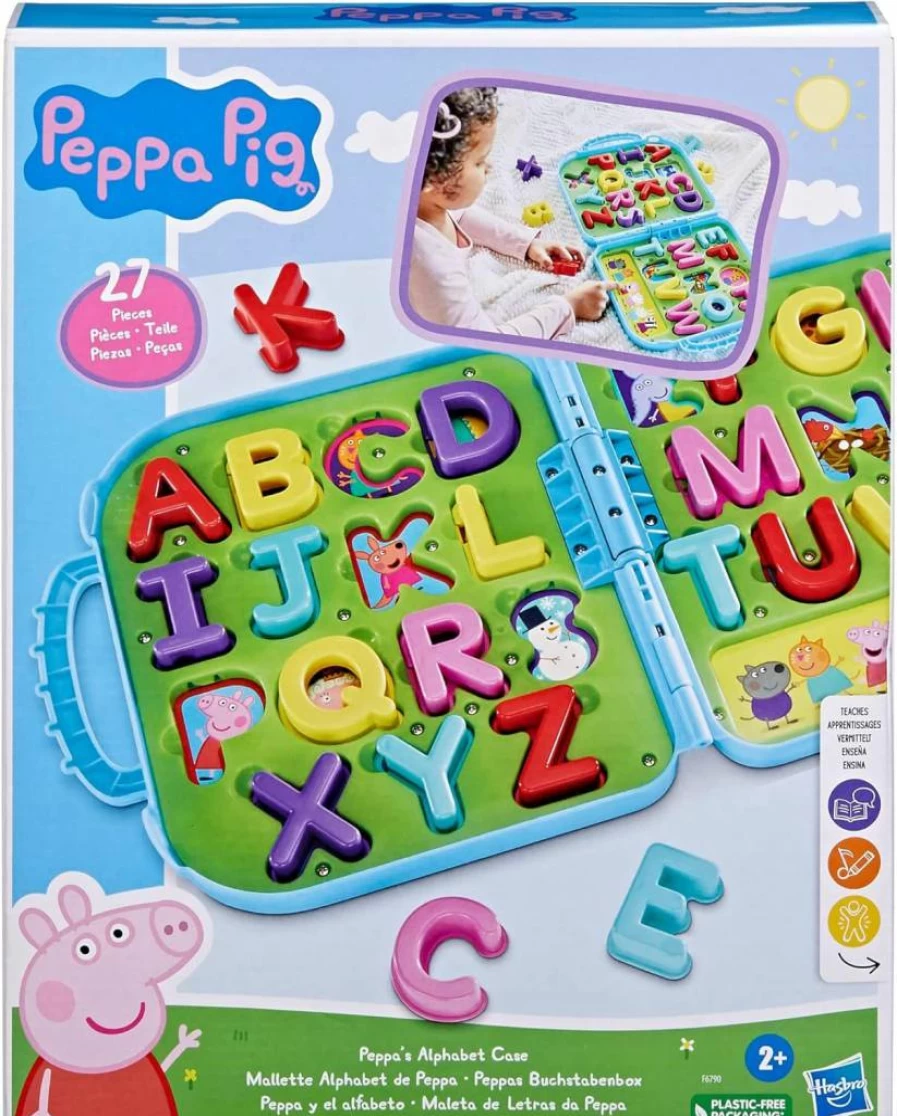 Peppa Pig Alphabet Learning Toy Set - ABC Puzzle Game for Preschool Kids Ages 3+, Classroom & Back to School Educational Gift