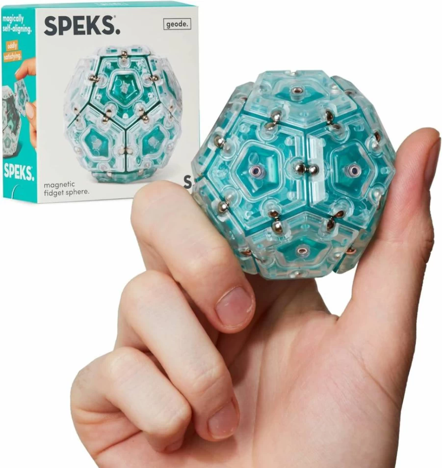 Speks Geode Magnetic Fidget Sphere - Stress Relief Sensory Toy for Adults & Teens 14+, Desk Toy Gift for Anxiety, Easter Basket Stuffer, Mile High Edition