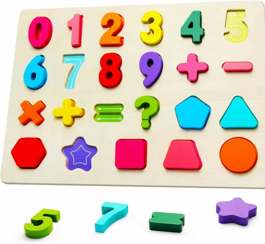 JOLSNAF Wooden ABC Alphabet Puzzle for Toddlers – Preschool Learning Toys, Educational Gift Set for Kids, Montessori Toddler Puzzles for Early Childhood Development