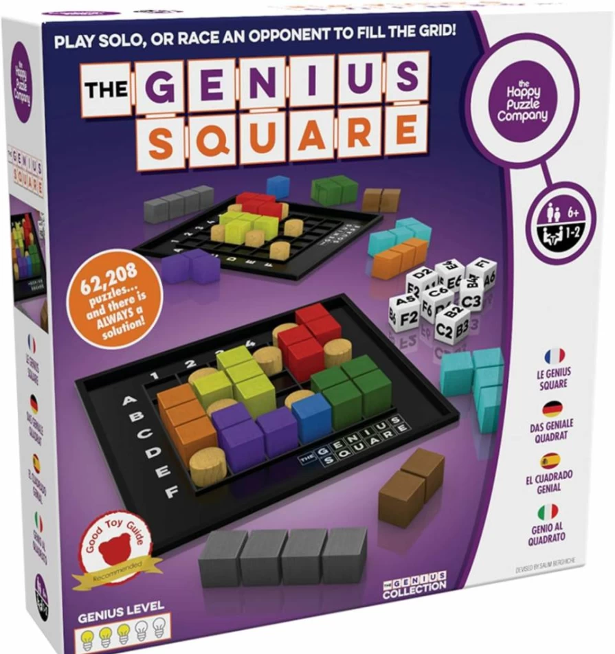 STEM Puzzle Game by The Happy Puzzle Company – Award-Winning Problem Solving Challenge with 60,000+ Solutions, Dice Rolling & Grid Strategy for All Ages