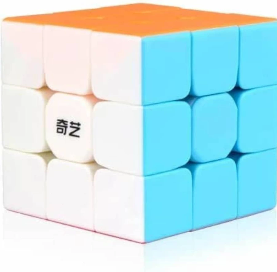 Little Golden Elephant Speed Cube 3x3 Stickerless Magic Cube – 56mm Educational Puzzle Toy for Kids to Improve Concentration (Standard Edition)
