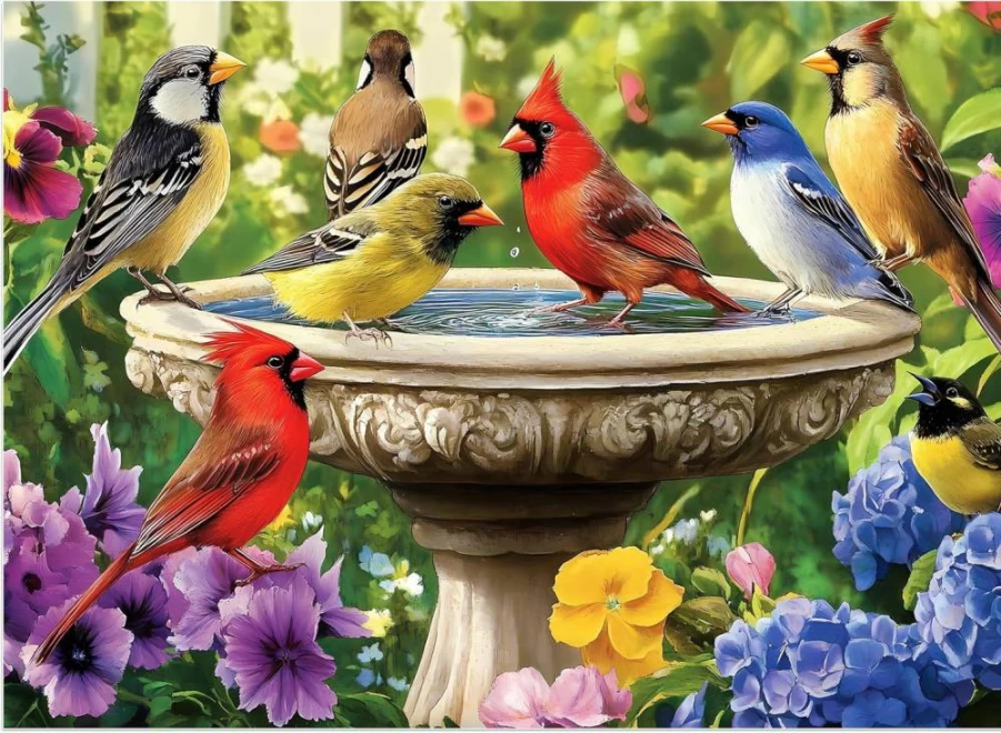 Jeacirio 500-Piece Bird Jigsaw Puzzle for Adults & Kids - Eco-Friendly Recycled Cardboard, Large Pieces, Family Game (20.5"x15") - Perfect Gift for Mom, Dad, Friends
