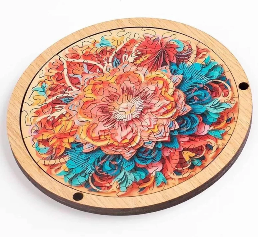 PRFOKEY Impossible Puzzle with False Edge Pieces - Challenging Brain Teaser for Adults - Unique Home Decor Gift
