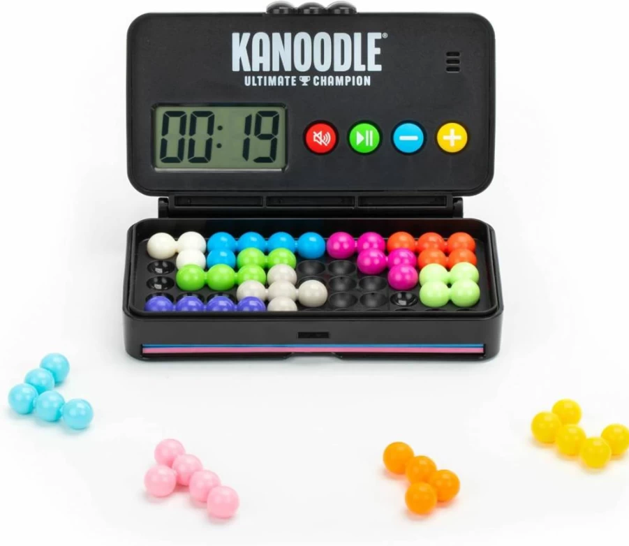 Educational Insights Kanoodle Ultimate Champion: 3D Puzzle Brain Teaser Game with Timer, Portable Travel Logic Toy for Kids, Teens & Adults Ages 7+, Single Player Challenge