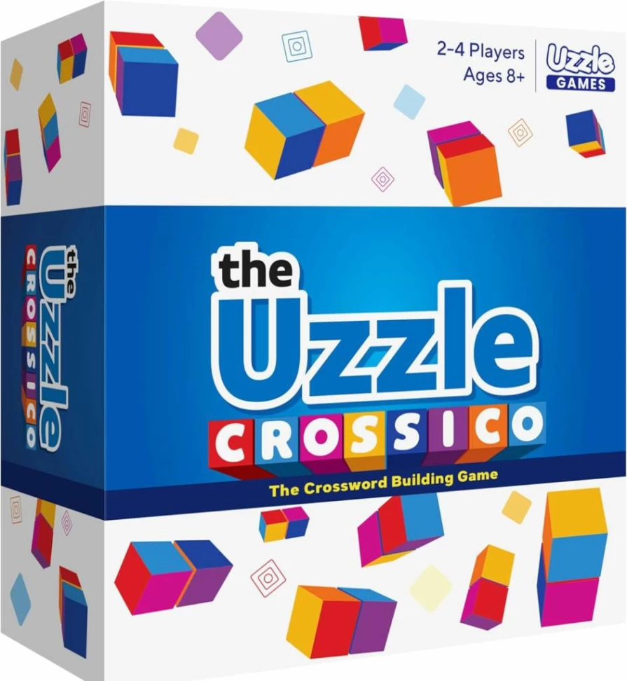 The Uzzle Crossword Puzzle Game - Family Board Game for Kids & Adults, Fun Word Challenge for 2-4 Players, Ages 8+