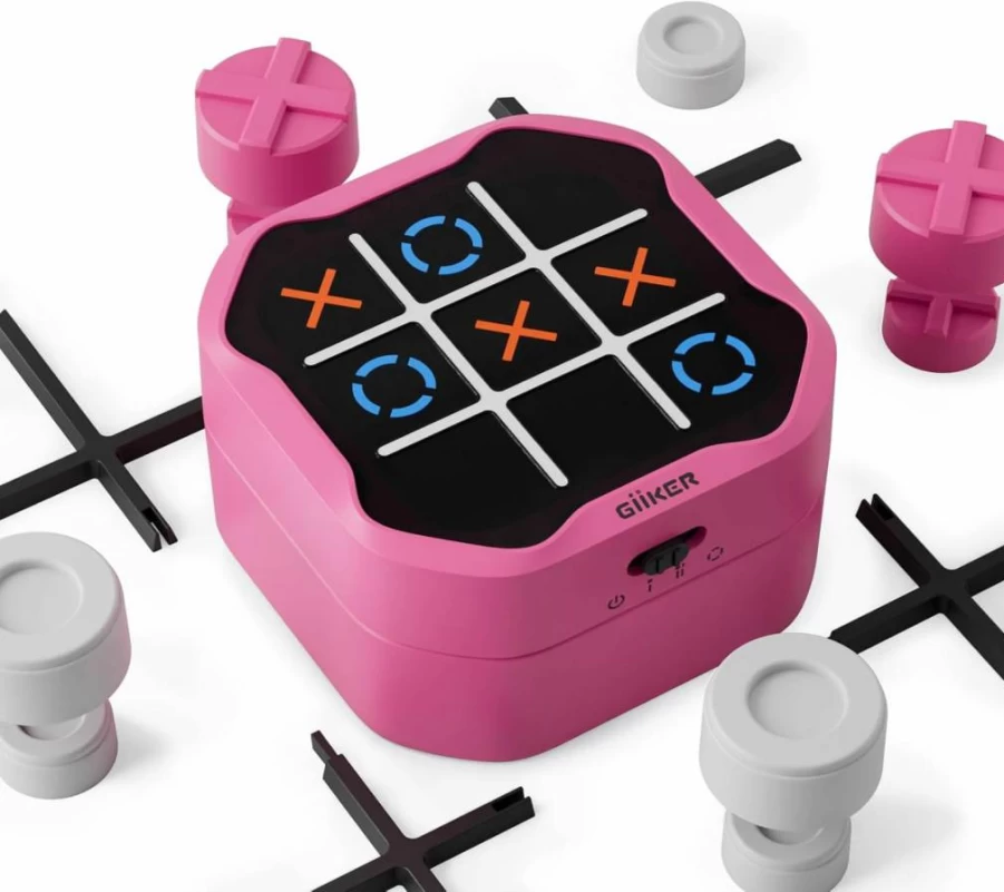 GiiKER Super Slide 3-in-1 Handheld Puzzle Game - Portable Tic Tac Toe, Bolt & Travel Brain Teaser for Kids, Adults - STEM Toys Gift for Boys Girls Birthday Christmas