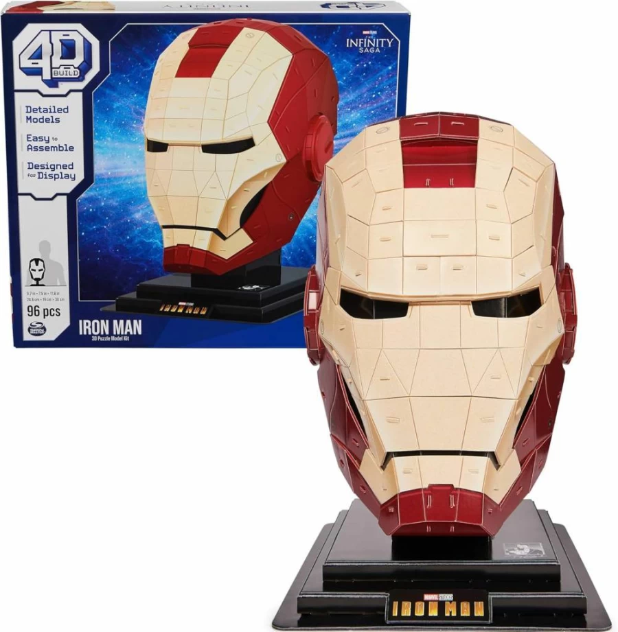 4D Build Marvel Infinity Gauntlet 3D Puzzle Kit – 142 Piece Thanos Collectible Model with Display Stand, DIY Building Toy for Adults & Teens 12+