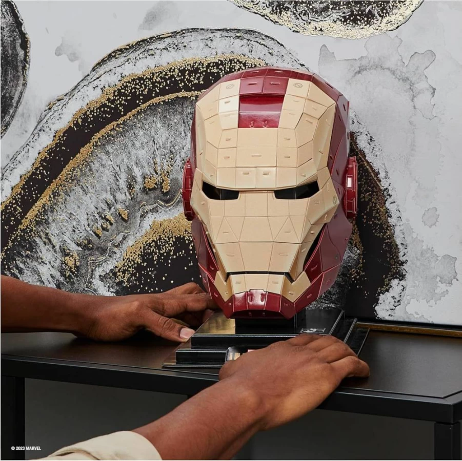 4D Build Marvel Infinity Gauntlet 3D Puzzle Kit – 142 Piece Thanos Collectible Model with Display Stand, DIY Building Toy for Adults & Teens 12+
