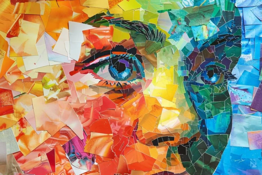 Edreded 1000-Piece Stained Glass Jigsaw Puzzle for Adults - Vibrant Colorful Face Art, Challenging Family Game Night Puzzle, Home Decor (27x20 Inches)